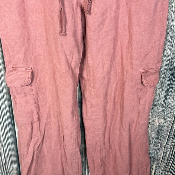 NWT Rose Colored Linen Pants- Size Medium - Picture 3 of 12